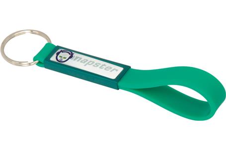 Silicone Sling Keyring with Dome - Image 5