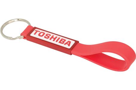 Silicone Sling Keyring with Dome - Image 4