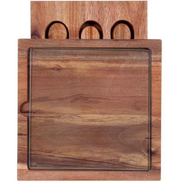 Braemar Glass Cheese Board & Knife Set - Image 11