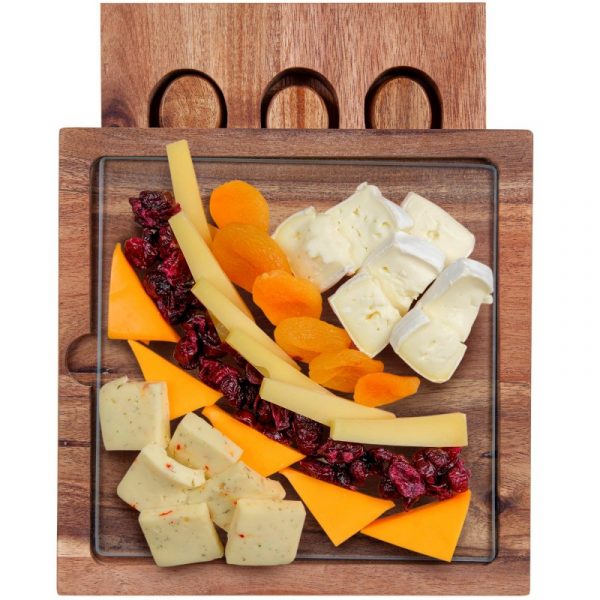 Braemar Glass Cheese Board & Knife Set - Image 6