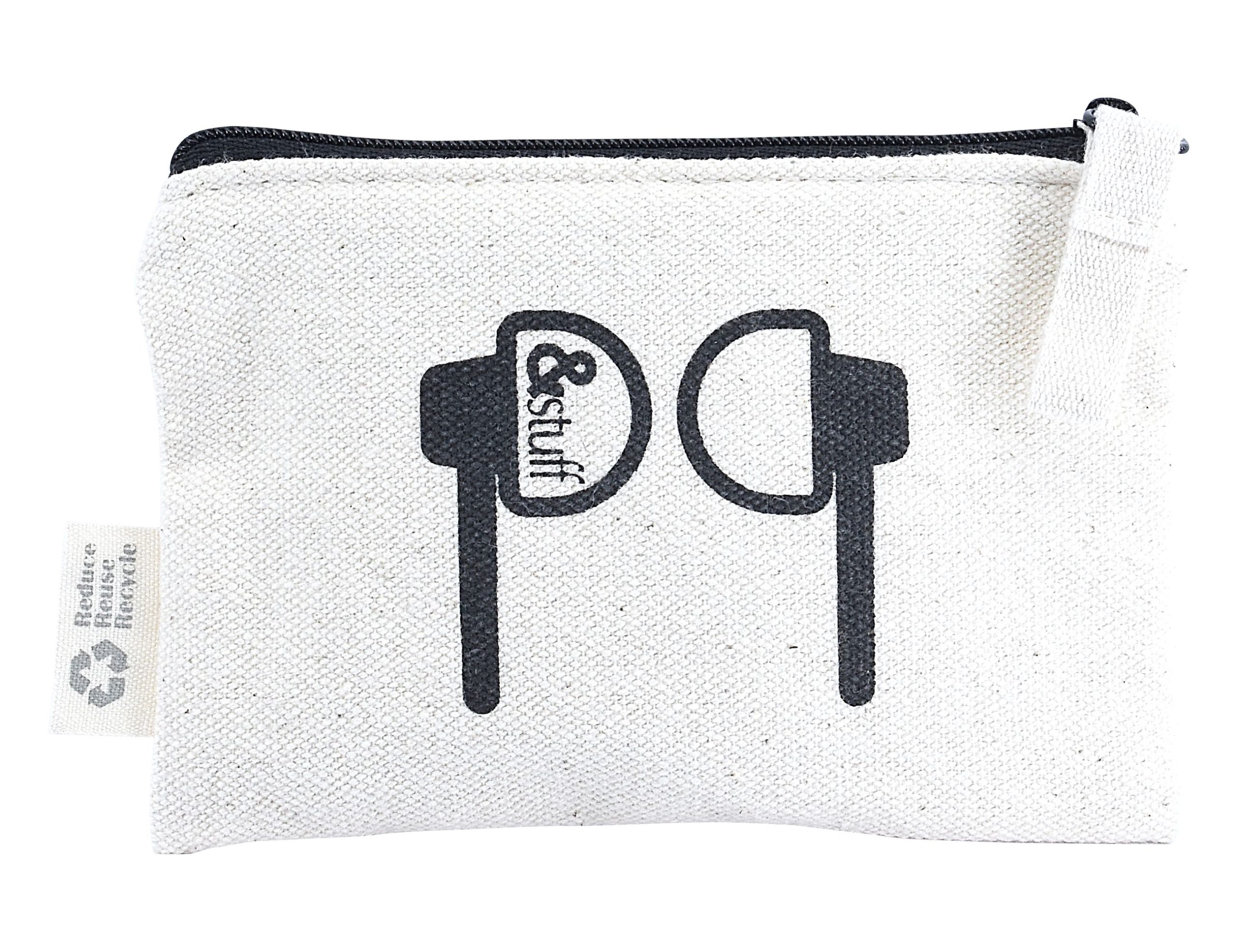 Calico Earphone Pouch 8.5cm x 13cm - Image 4