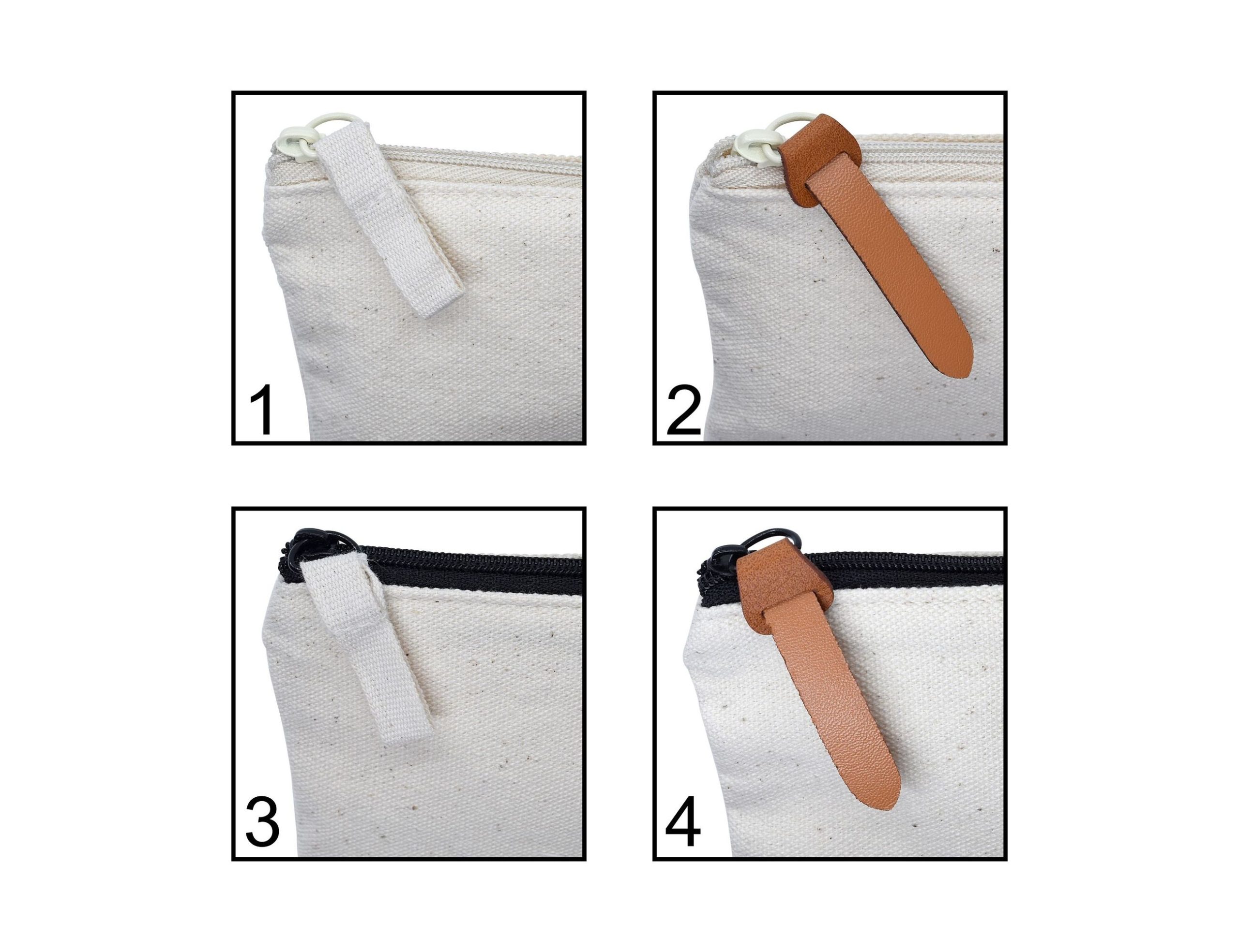 Calico Toiletry / Makeup Bag 17x27x8.5cm - Image 4