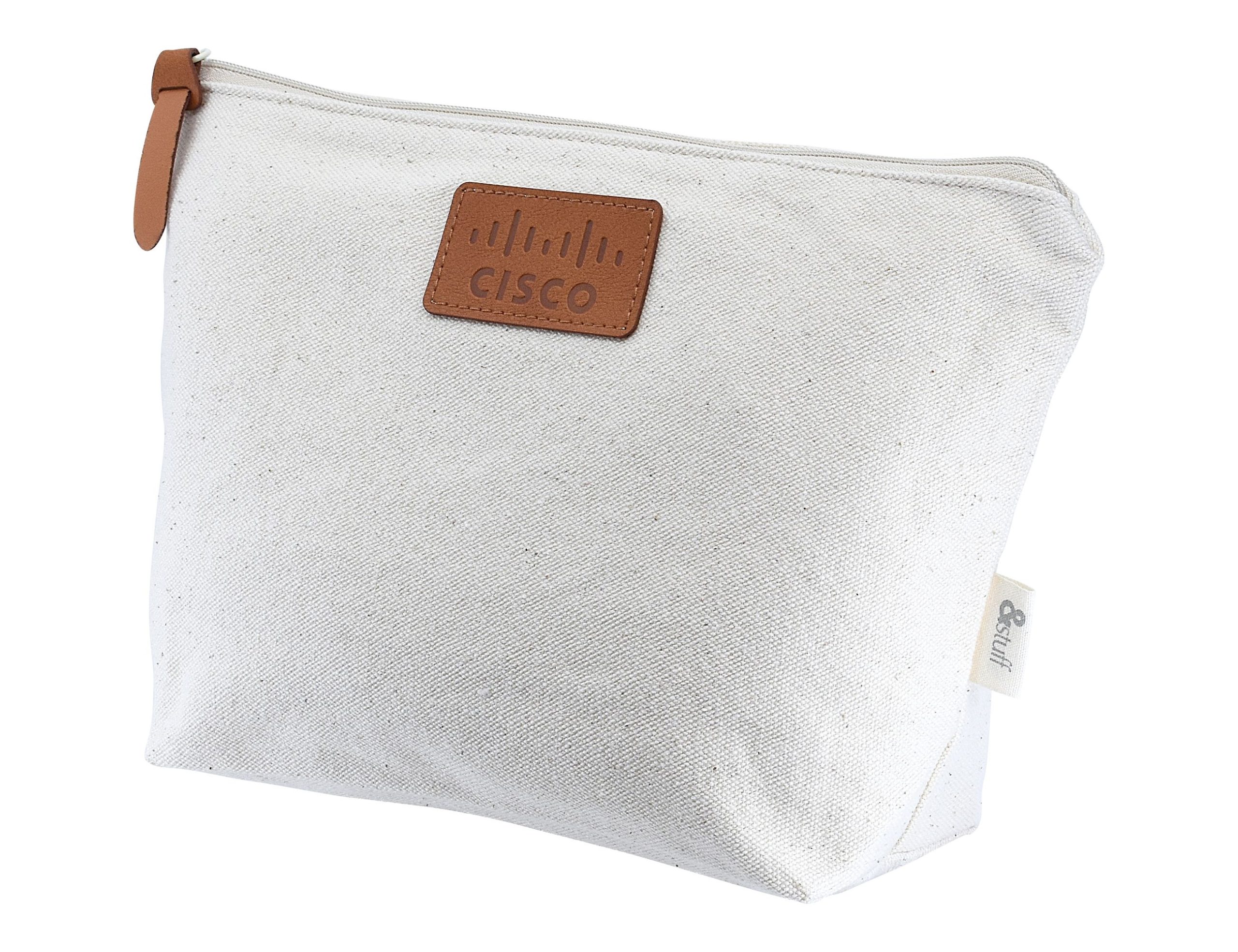 Calico Toiletry / Makeup Bag 17x27x8.5cm - Image 7