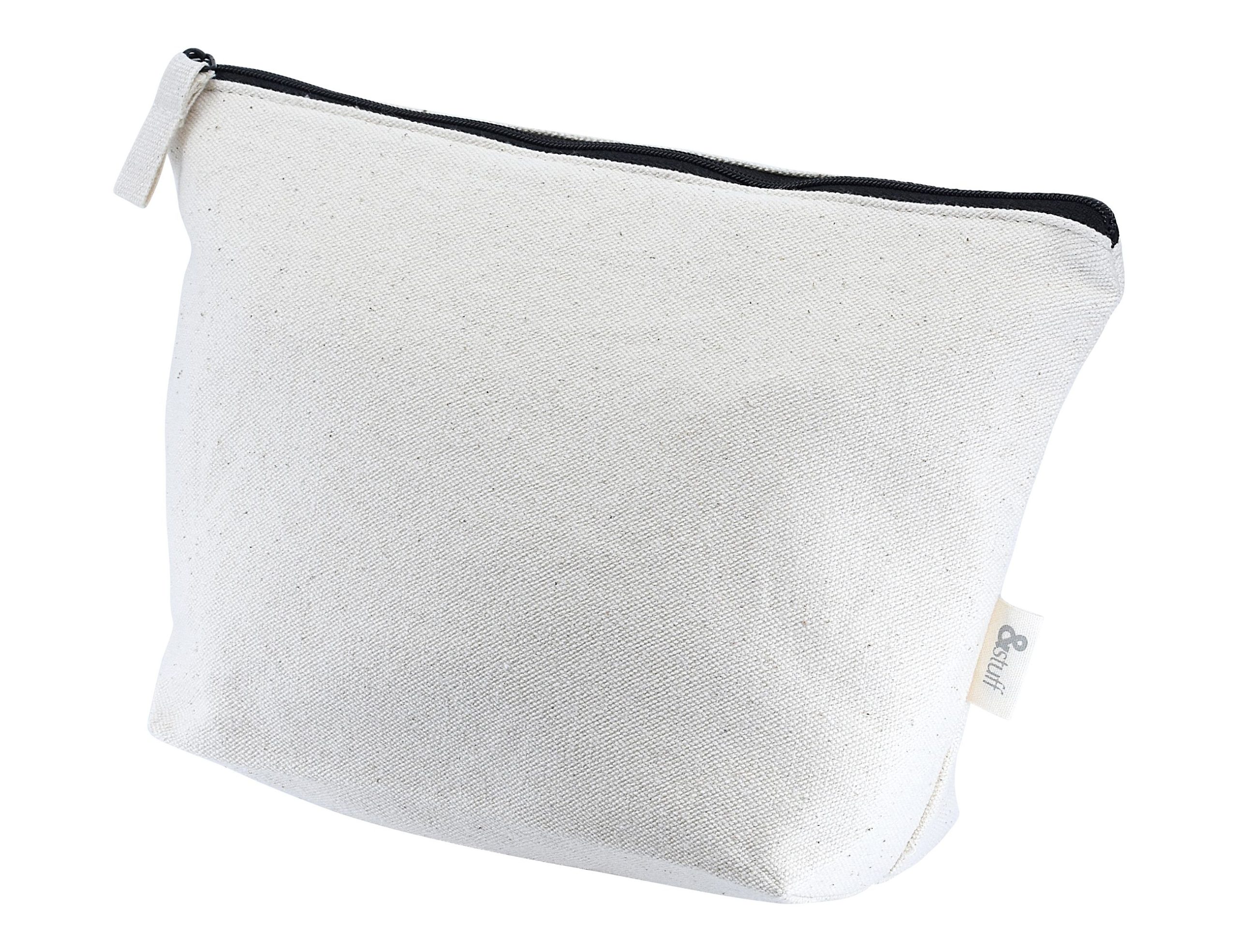 Calico Toiletry / Makeup Bag 17x27x8.5cm - Image 8