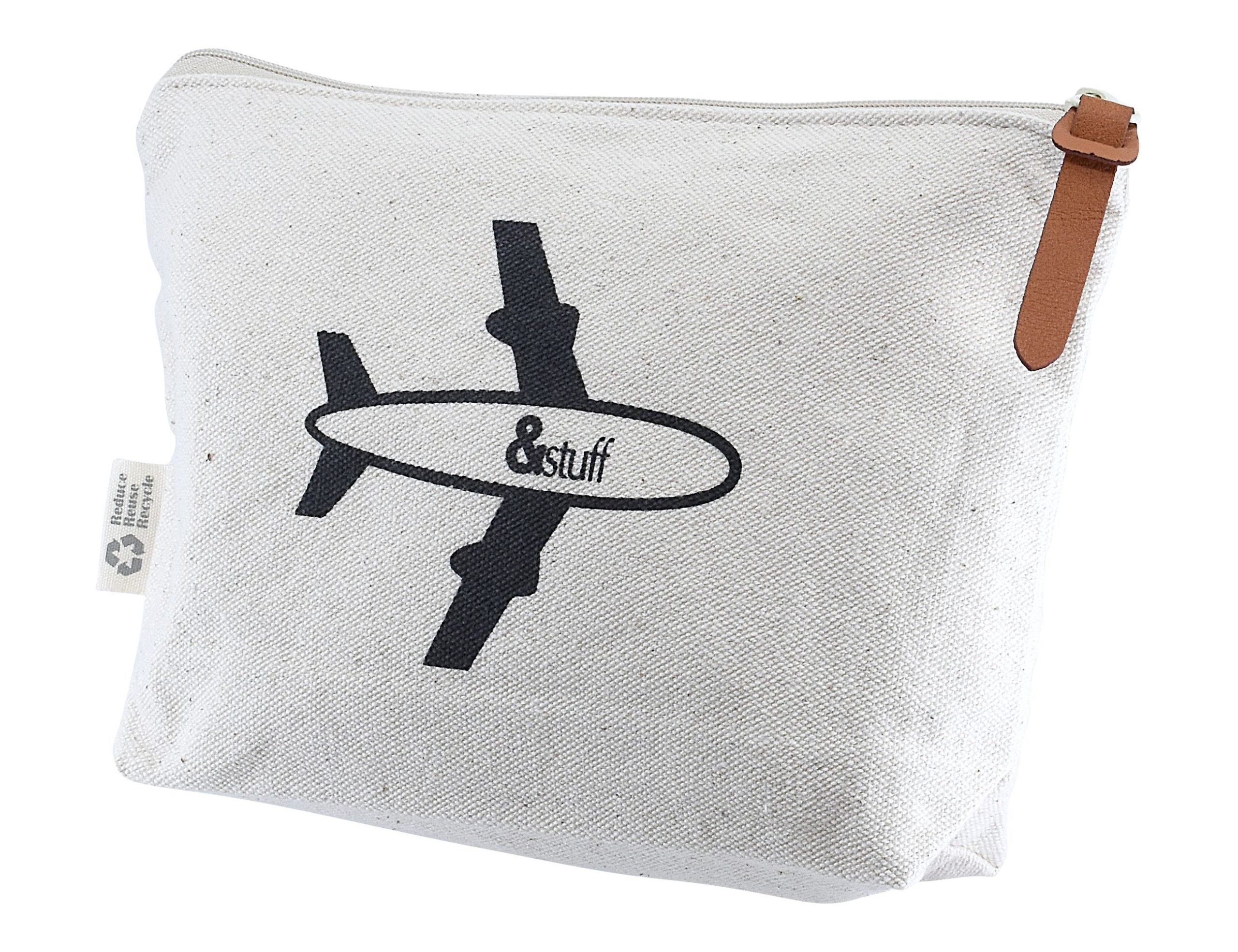 Calico Travel Pouch 14.5cm x 22.5cm x 5cm - Image 5