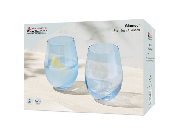 Glamour Stemless Glass 540ml Set of 2 - Image 6