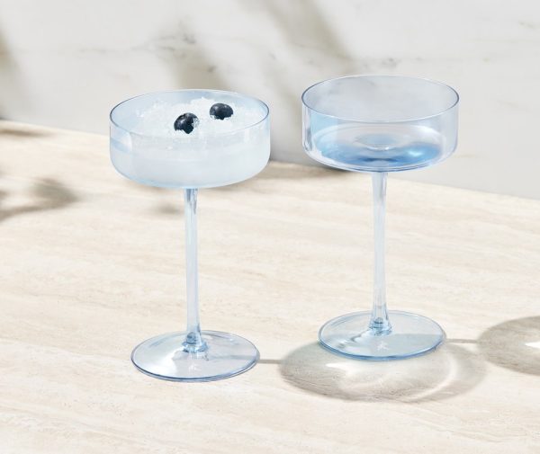 Glamour Coupe Glass 240ml Set of 2 - Image 4