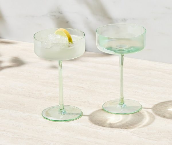 Glamour Coupe Glass 240ml Set of 2 - Image 3