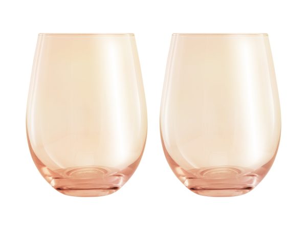 Glamour Stemless Glass 540ml Set of 2 - Image 9