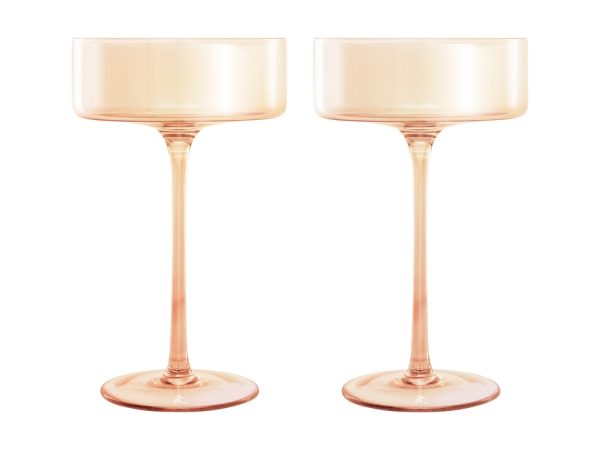 Glamour Coupe Glass 240ml Set of 2 - Image 9