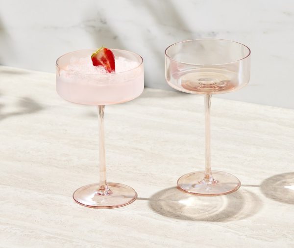 Glamour Coupe Glass 240ml Set of 2 - Image 2