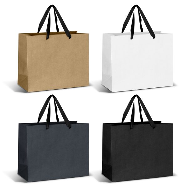Large Ribbon Handle Paper Bag - Image 4