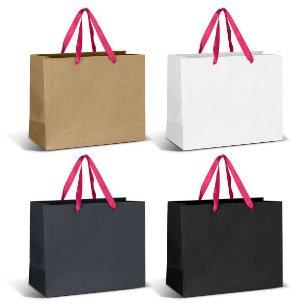 Large Ribbon Handle Paper Bag - Image 11
