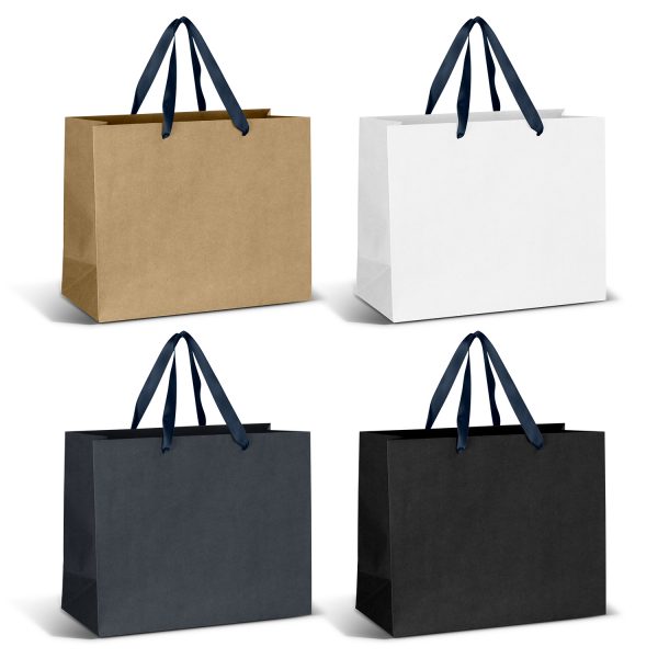 Large Ribbon Handle Paper Bag - Image 6