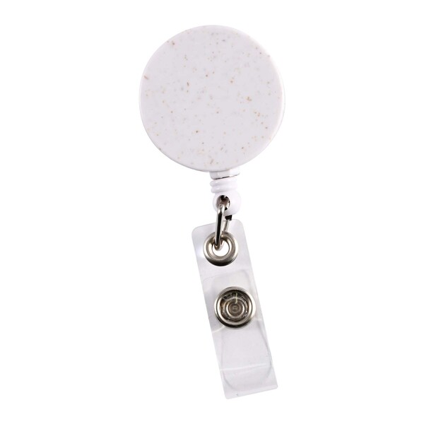 Retractable Badge Holder Wheat Straw - Image 4