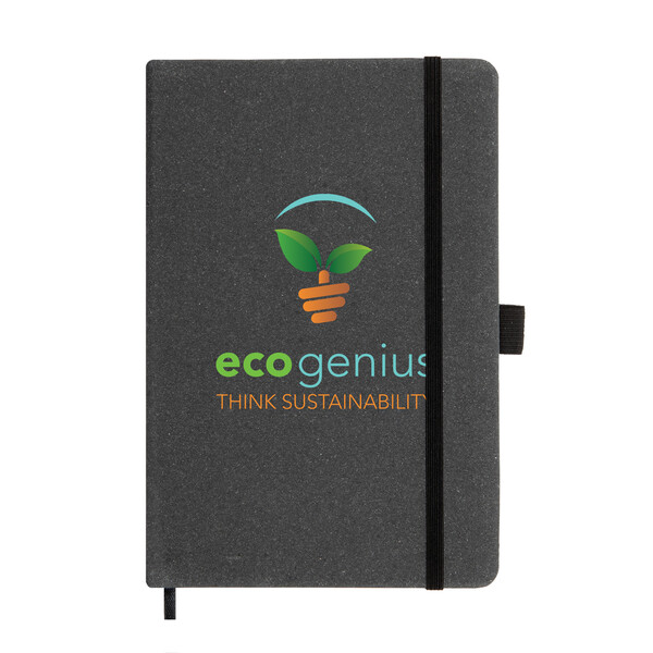 Astro Hard Cover Recycled Leather Notebook - Image 5