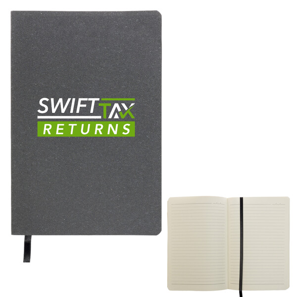 Astro Soft Cover Recycled Leather Notebook - Image 3