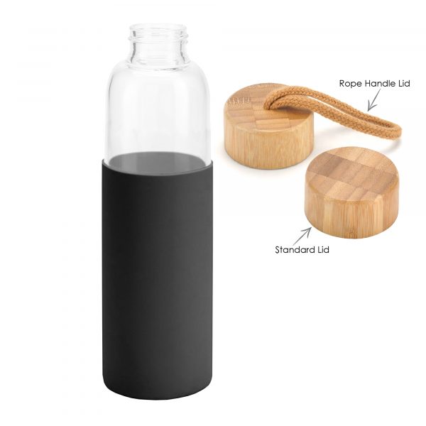 Honya Glass Drink Bottle with Sleeve - Image 3