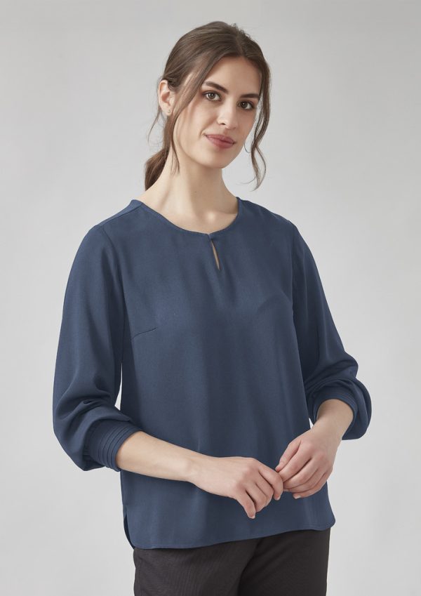 Womens Evelyn Long Sleeve Blouse - Image 3