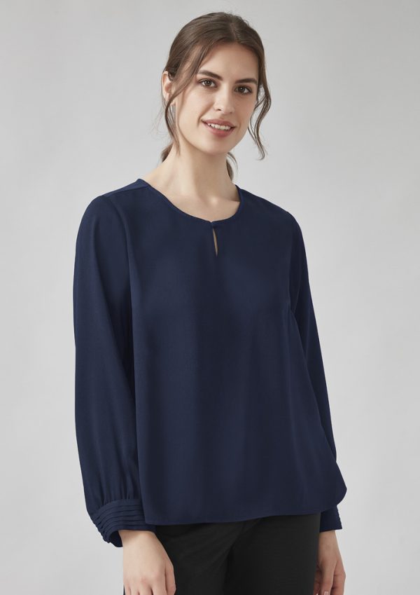 Womens Evelyn Long Sleeve Blouse - Image 2