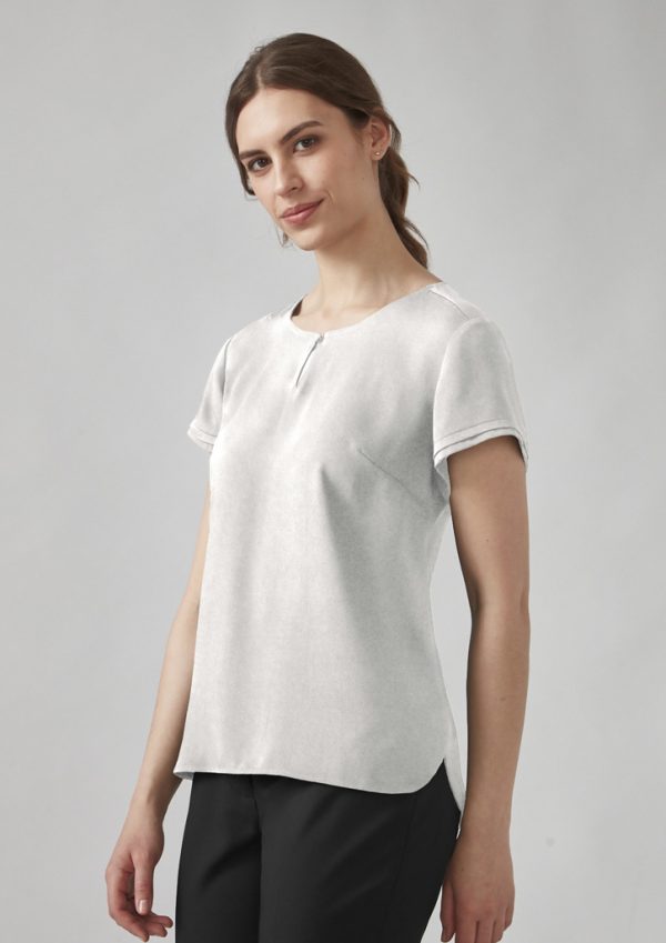 Womens Evelyn Short Sleeve Blouse - Image 4