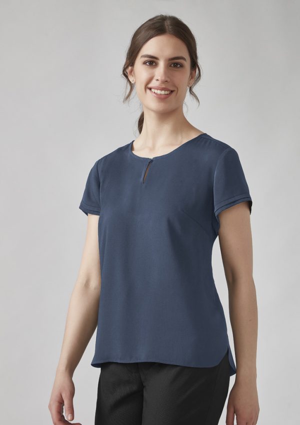 Womens Evelyn Short Sleeve Blouse - Image 3