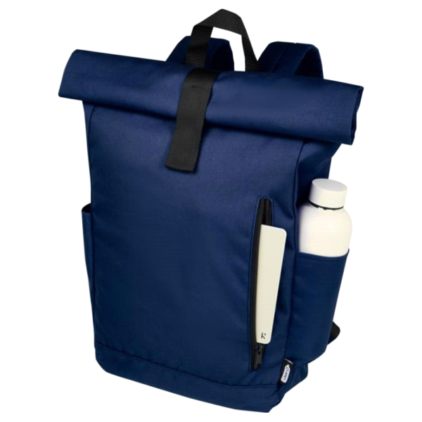 Byron 15.6" GRS RPET Roll-Top Backpack - Image 18
