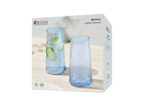 Glamour Highball Glass 480ml Set of 2 - Image 8