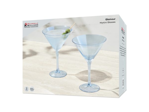 Glamour Martini Glass 230ml Set of 2 - Image 6