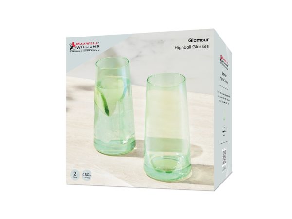 Glamour Highball Glass 480ml Set of 2 - Image 5
