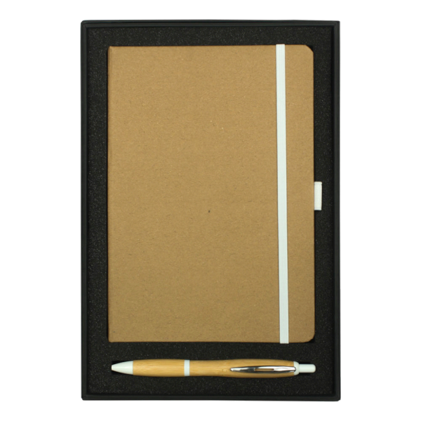 Gift Set with Colour Bound Journal and Nash Bamboo Pen - Image 2