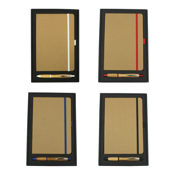 Gift Set with Colour Bound Journal and Nash Bamboo Pen - Image 9