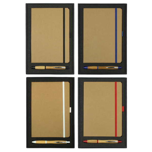 Gift Set with Colour Bound Journal and Nash Bamboo Pen - Image 8