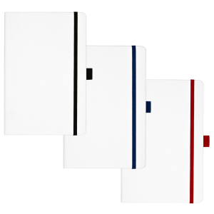 Nova White Bound JournalBook with Coloured Accents