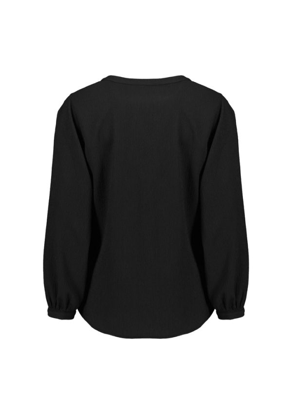 Womens Ruche Long Sleeve Blouse - Image 15