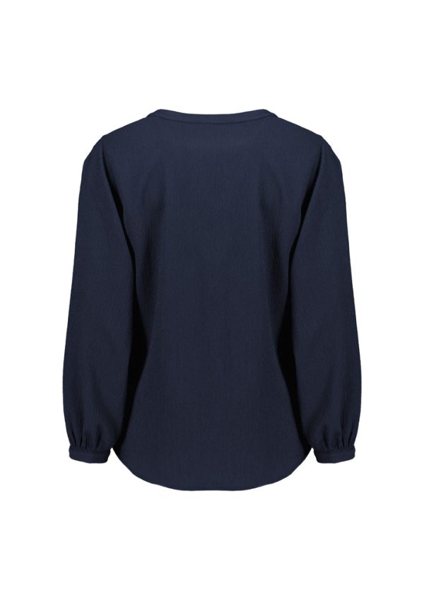 Womens Ruche Long Sleeve Blouse - Image 13