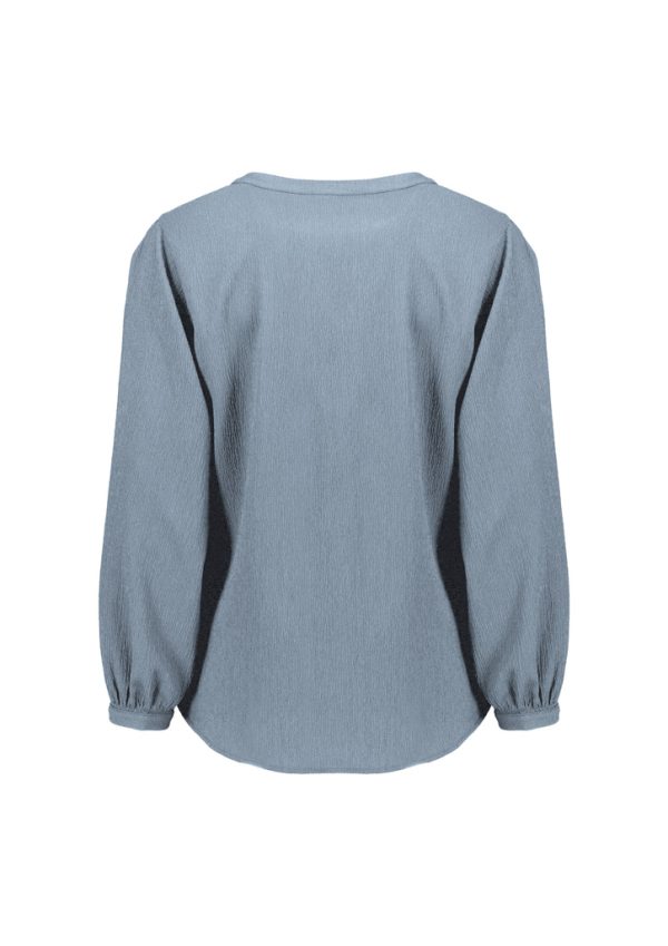 Womens Ruche Long Sleeve Blouse - Image 11