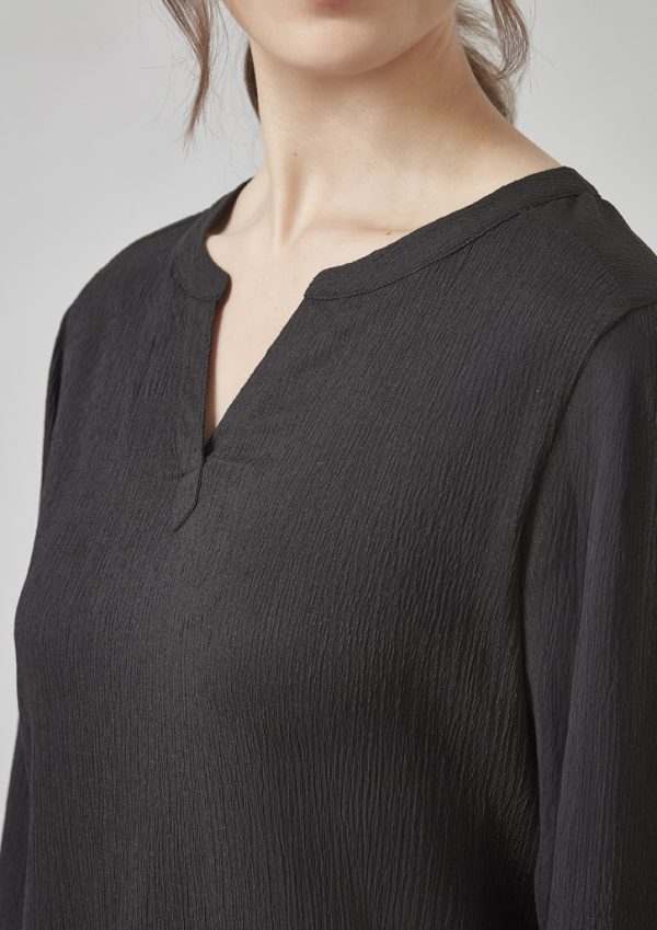 Womens Ruche Long Sleeve Blouse - Image 7