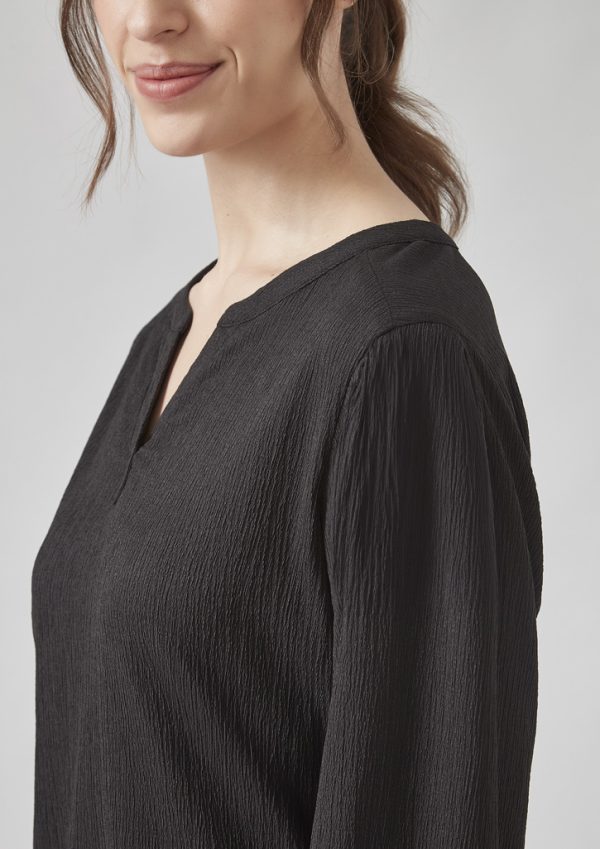 Womens Ruche Long Sleeve Blouse - Image 6