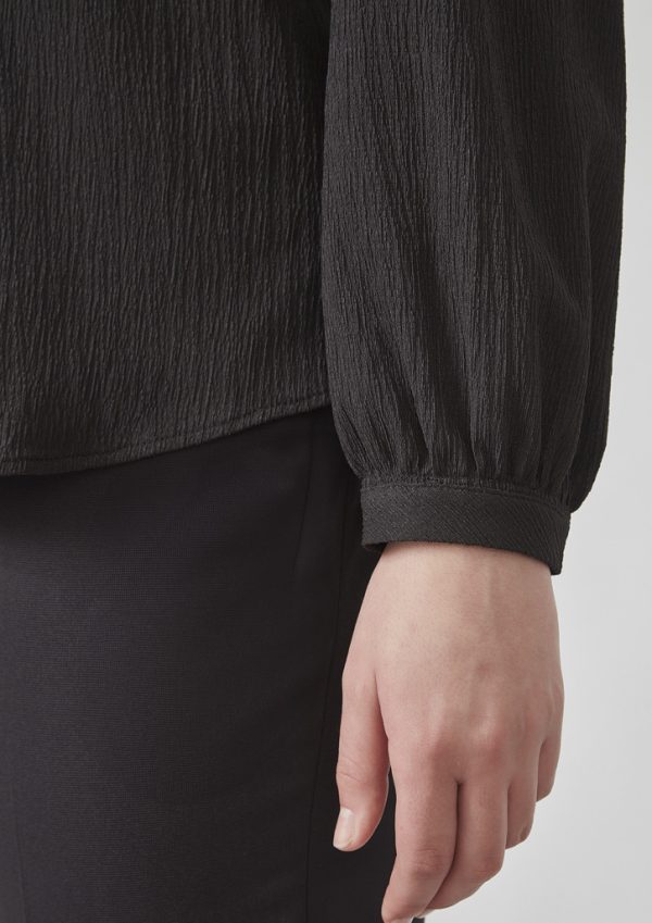 Womens Ruche Long Sleeve Blouse - Image 5