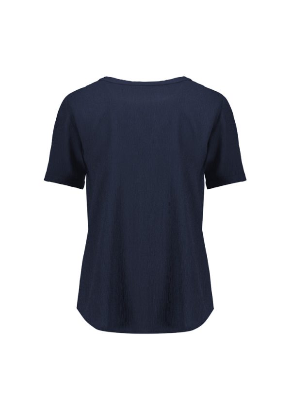 Womens Ruche Short Sleeve Blouse - Image 9