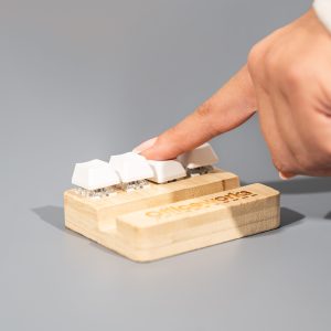 Bamboo Stand Holder Key Pressing Stress Reliever