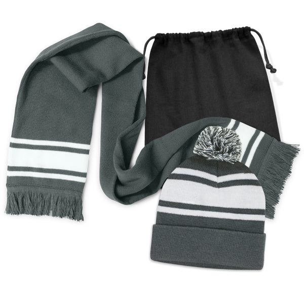 Commodore Scarf and Beanie with Pom Pom Set - Image 6