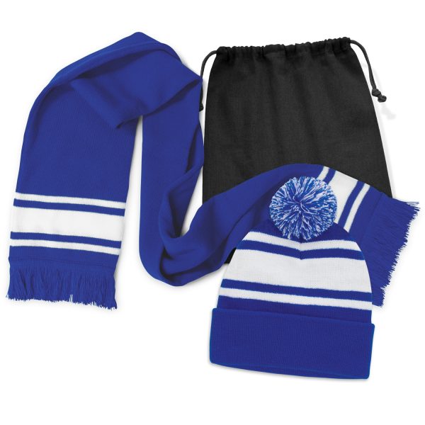 Commodore Scarf and Beanie with Pom Pom Set - Image 5