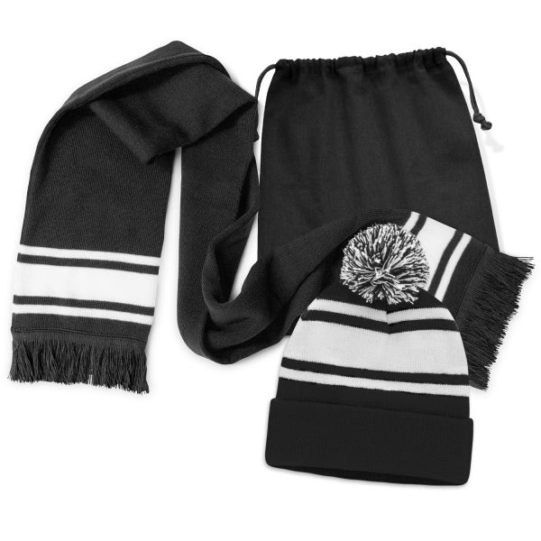 Commodore Scarf and Beanie with Pom Pom Set - Image 3