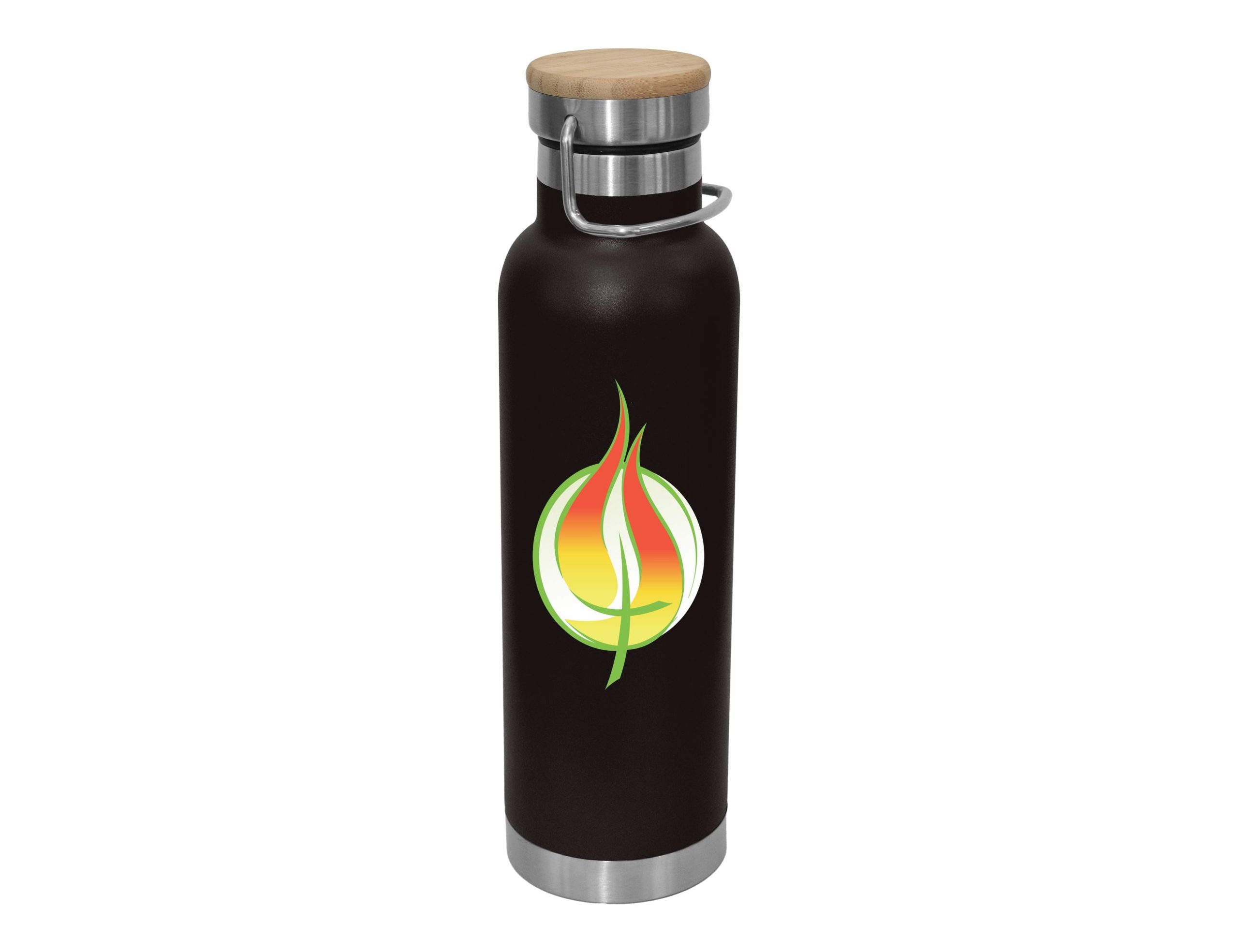 Valley 650ml Vacuum Bamboo Lid Bottle - Image 3