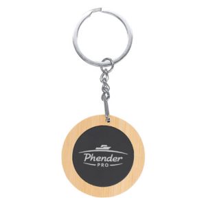 Mirage Round Bamboo Keyring