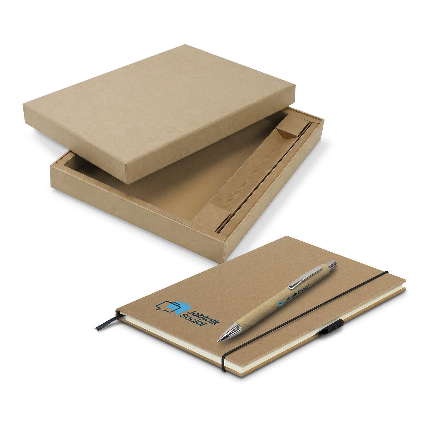 Kraft Notebook and Pen Gift Set - Image 7