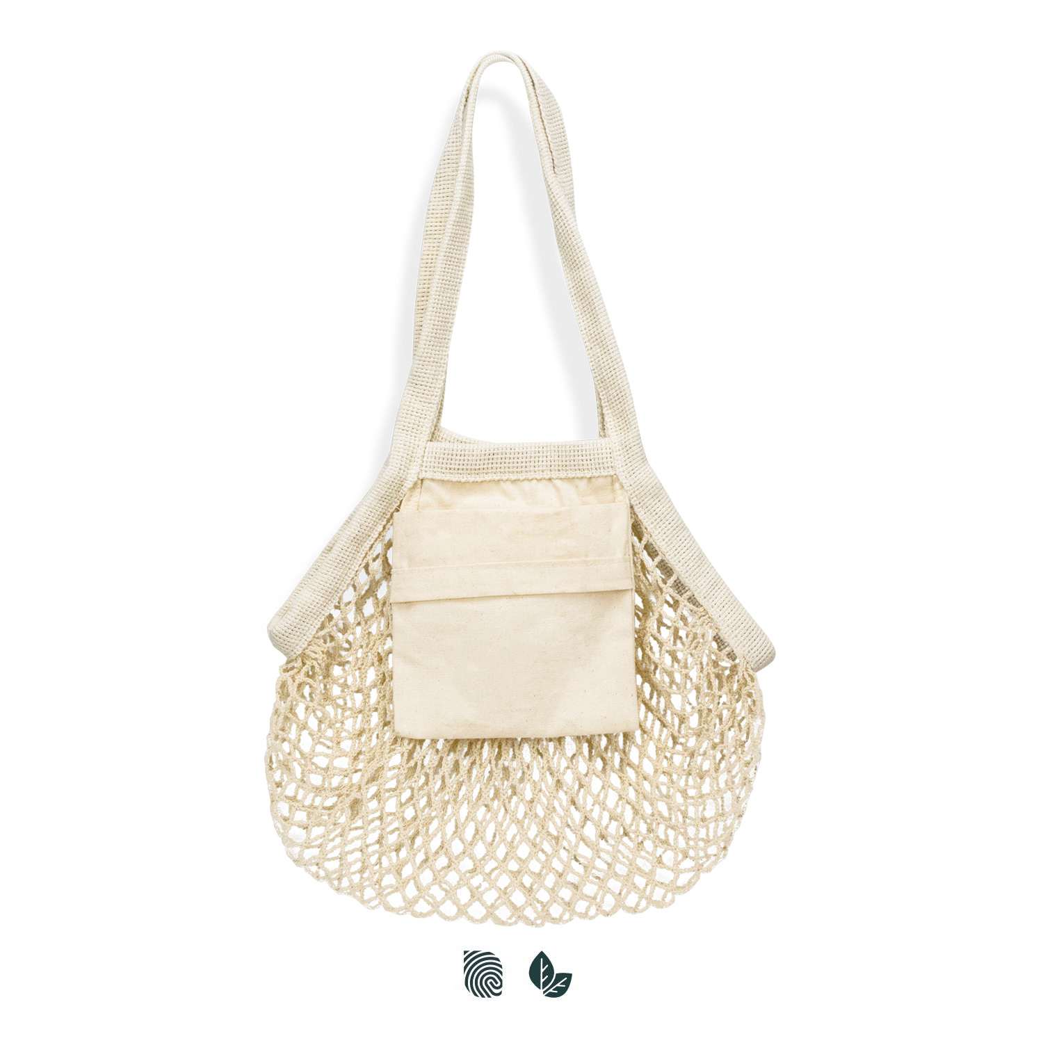 Cotton Mesh Foldaway Tote Bag - Image 7