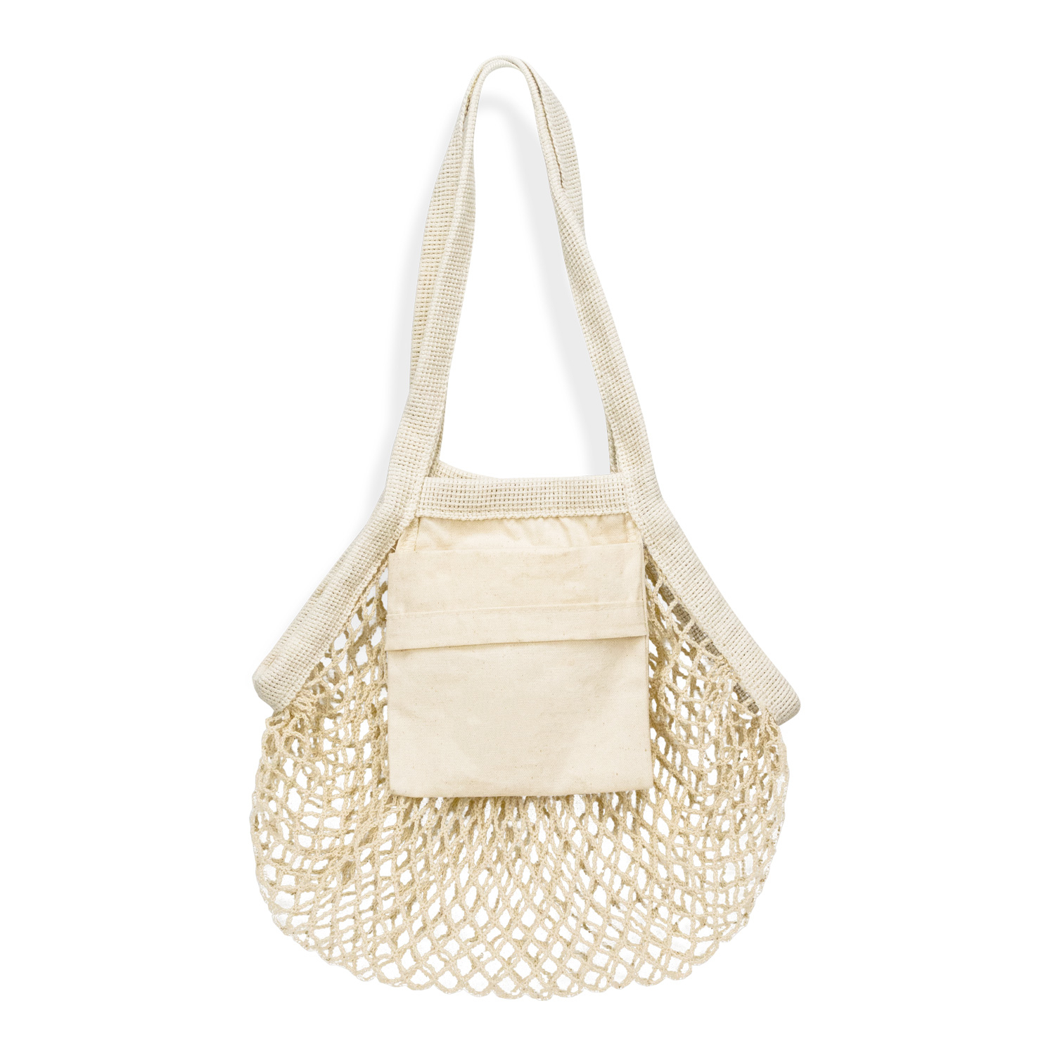 Cotton Mesh Foldaway Tote Bag - Image 6